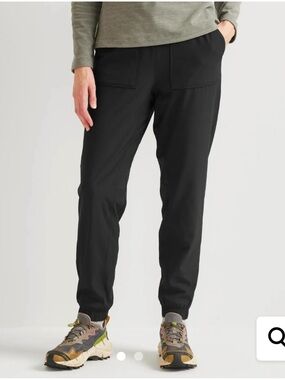 Eddie Bauer  Flexion 3.0 Fleece-Lined Pull-On Black Joggers NEW NWT size 18 tall